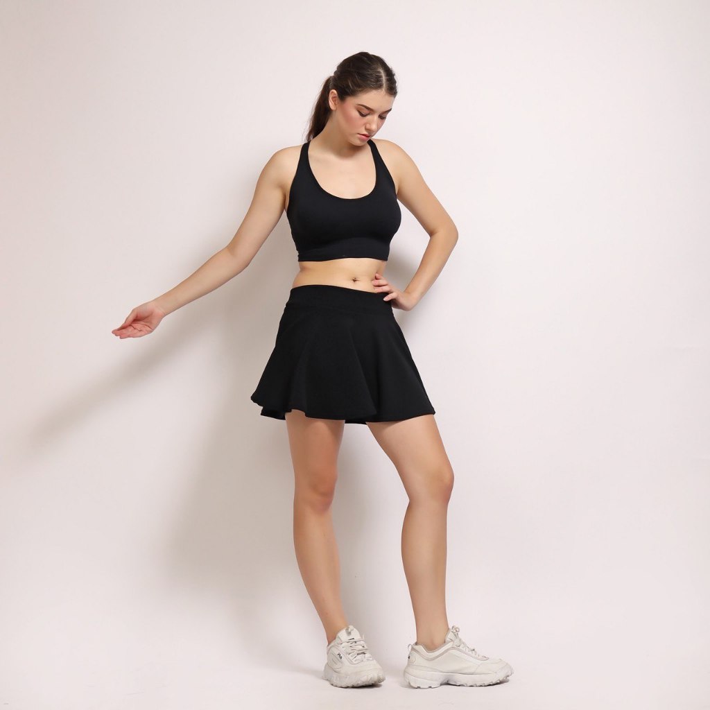 MANIAK Rok Mini   Short Skirt Flare Casual High Waist Olahraga Tennis  Gym Voly Golf Senam Dancer Zumba Aerobik Bulutangkis Renang Sepeda Lari Poundfit