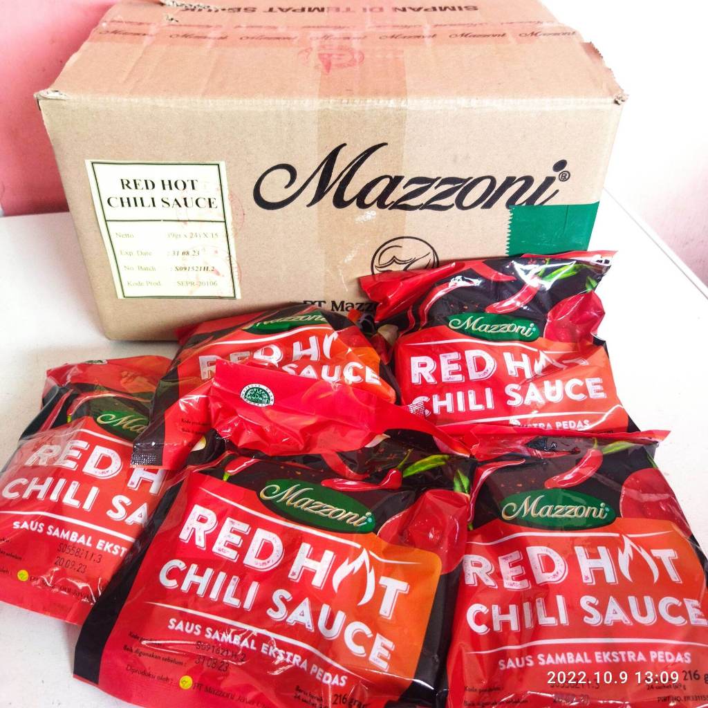 

Mazzoni Saus Sachet 24 x 9gram