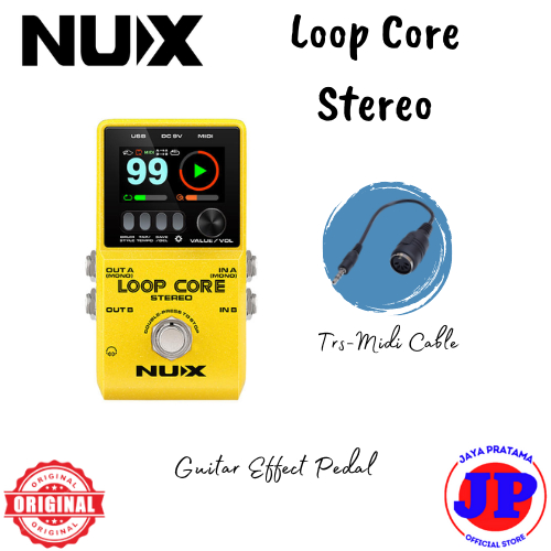 Nux Loop Core Stereo Looper Efek Gitar Pedal Original Guitar Effect