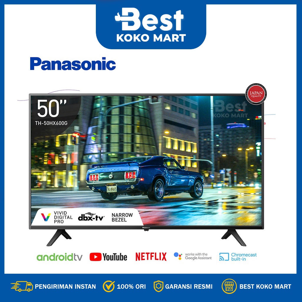 Panasonic TH-50HX600G Smart Android LED TV 4K HDR [50 Inch]