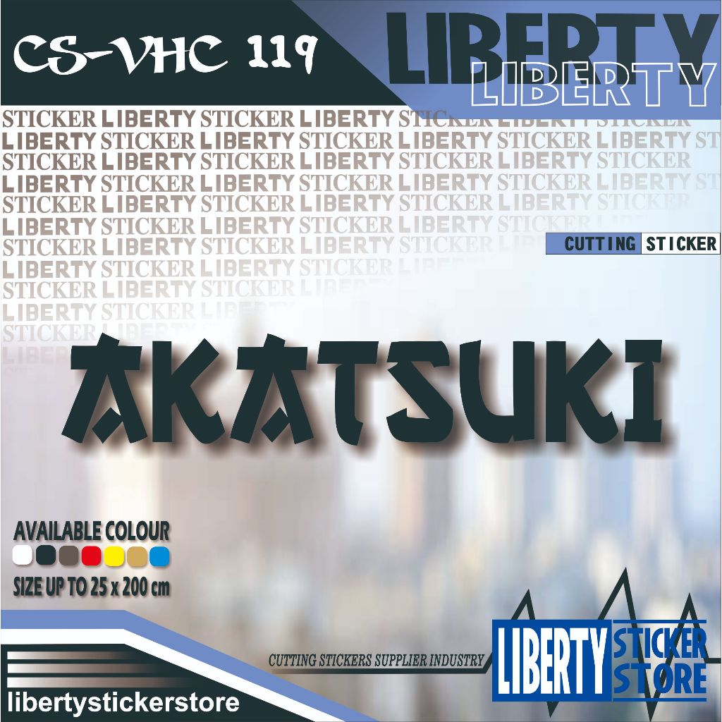 cutting sticker akatsuki | cutting stiker akatsuki | sticker naruto | stiker naruto | sticker anime 