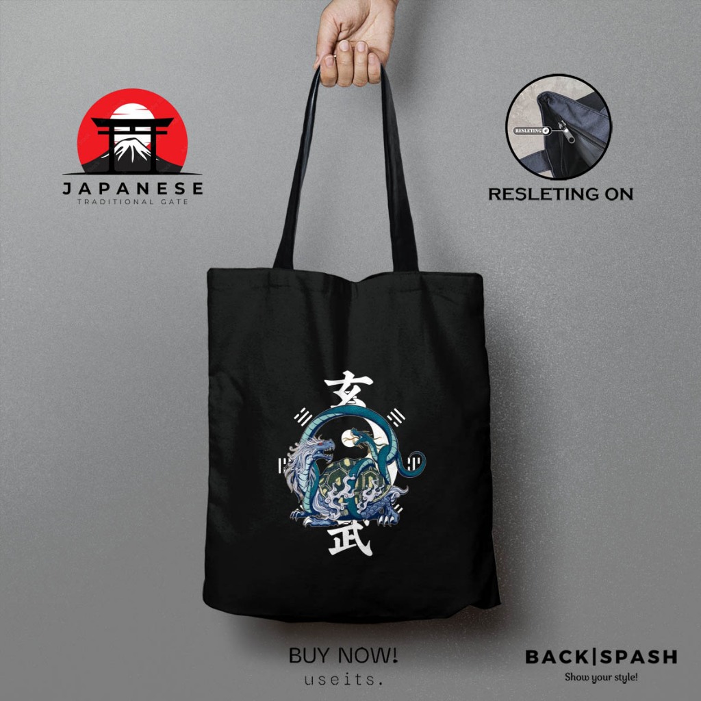 Totebag Japan Culture Art - Totebag Tas Wanita Japan Culture THD