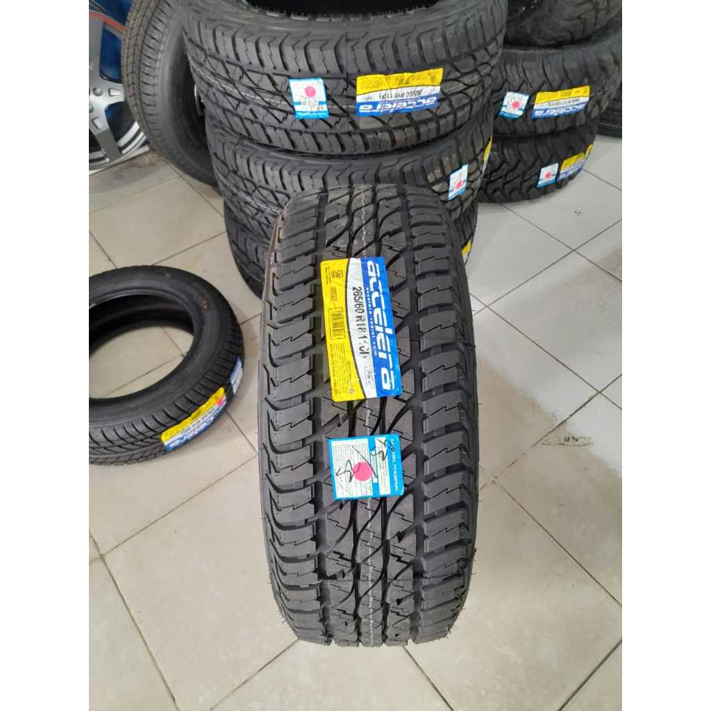 Ban Mobil Pajero Fortuner 265 60 Ring 18 Merek Accelera Omikron AT