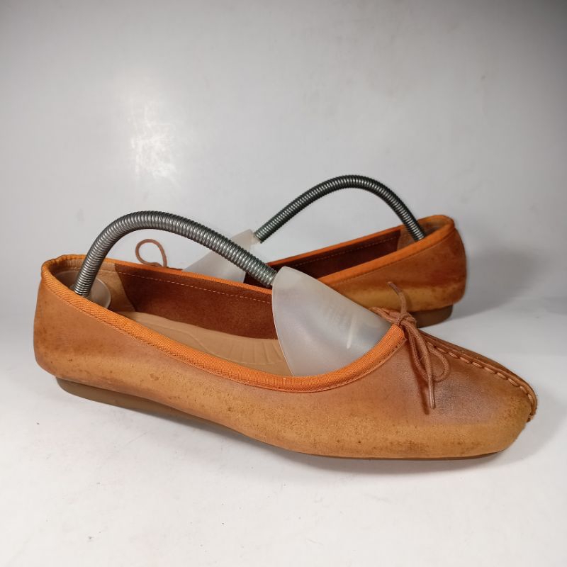 Clarks original leather loafers 42,5 size women shoes