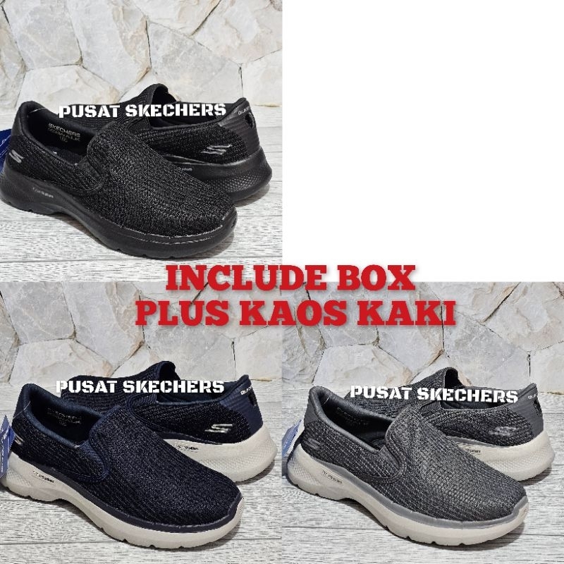 SEPATU PRIA SKECHERS GO WALK 6 ANAGLYPH SLIP ON