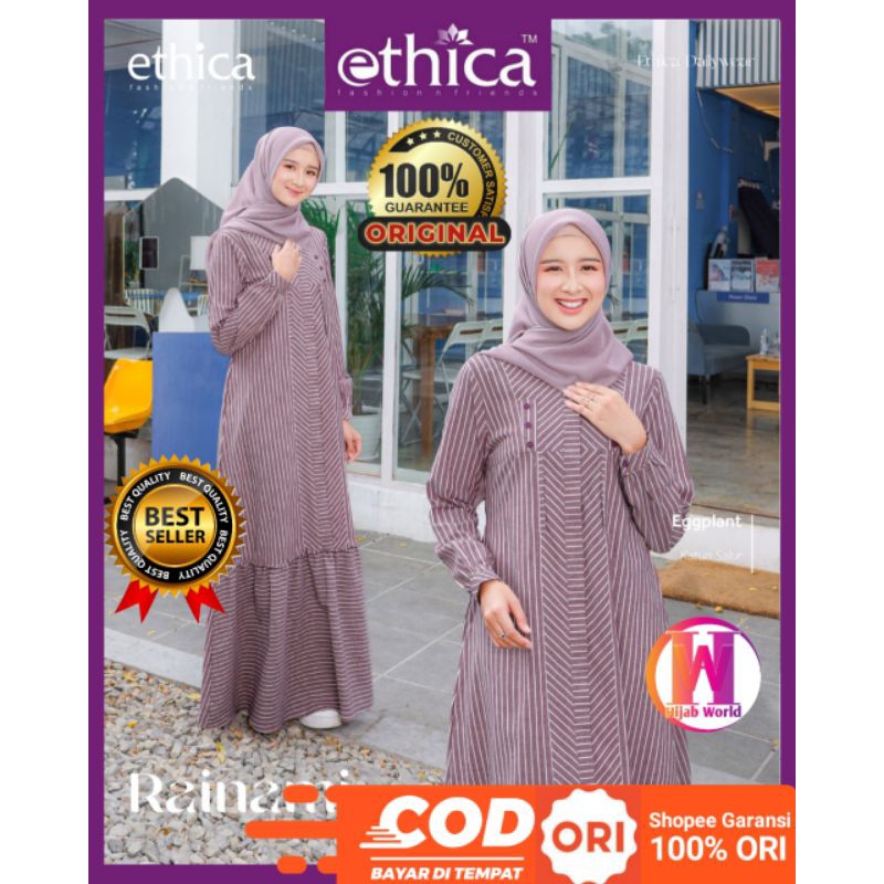 GAMIS ETHICA RAINAMI 18 TERBARU ORIGINAL / GAMIS TERBARU 2024 / GAMIS SIMPLE ELEGAN / GAMIS MODERN /