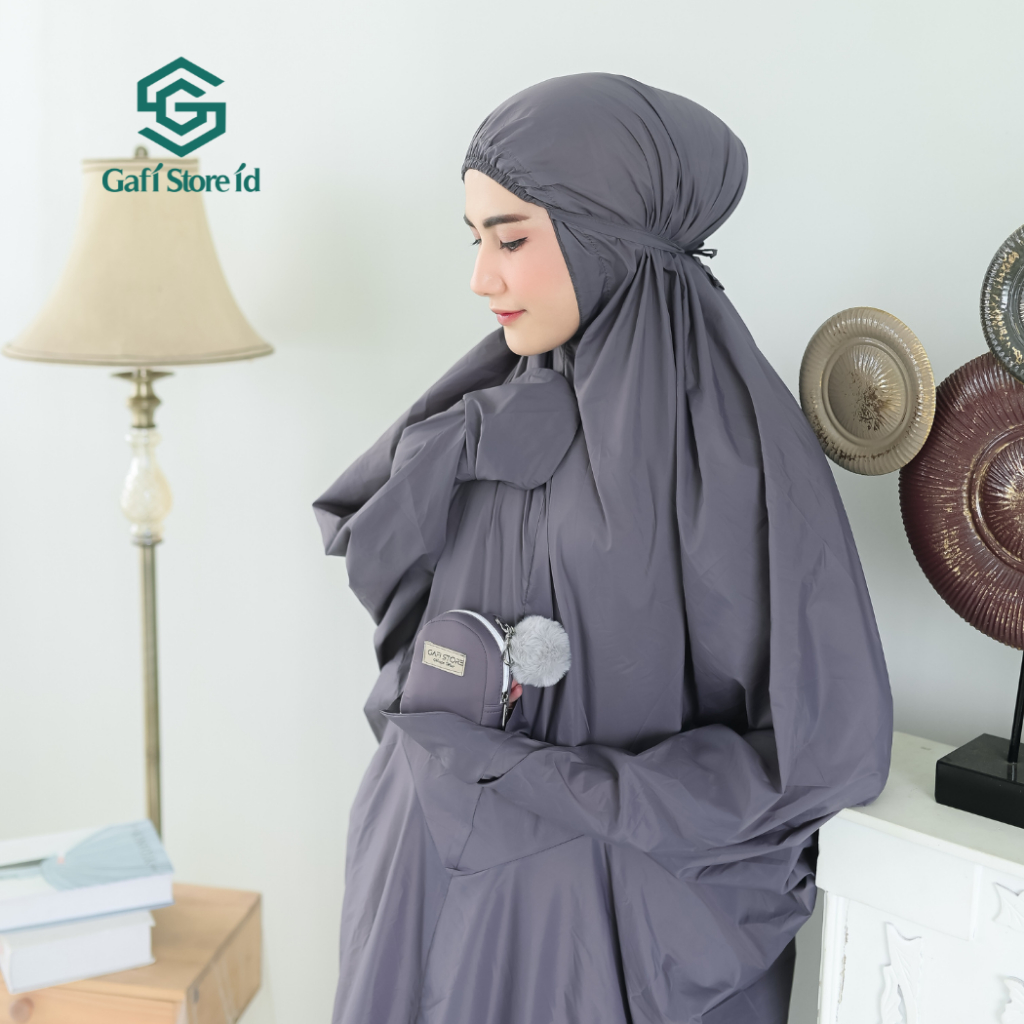 Gafi Store ID - Mukena Terusan Traveling Mini Dewasa Pouch Terkecil