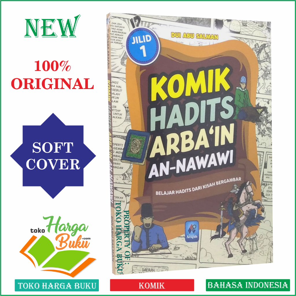 Foto Komik Hadits Arbain An-Nawawi JILID 1 Belajar Hadits Dari Kisah Bergambar Buku Anak Hadis Arba'in Pustaka Arafah