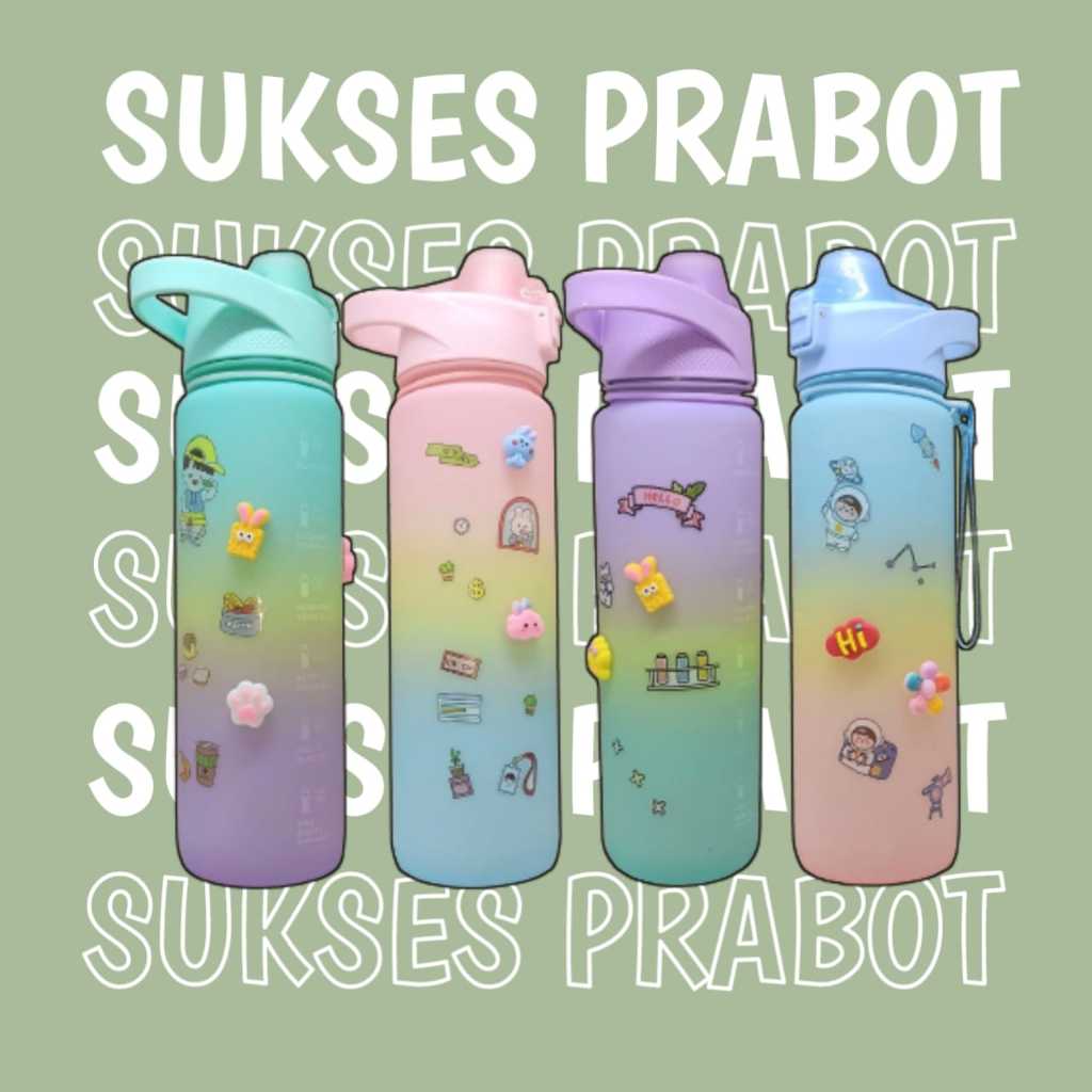 Botol Minum 1 Liter Botol Viral 1L 1030