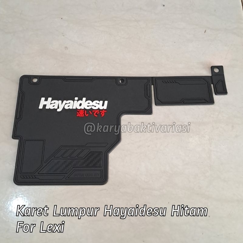 KARET LUMPUR HAYAIDESU YAMAHA LEXI HITAM