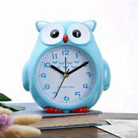 Jam Weker Alarm Owl | Jam Meja Alarm Dekorasi Meja Anak