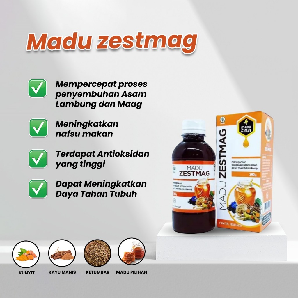 Madu Zestmag / Zestmag / Madu Asam Lambung/MADU FIRA