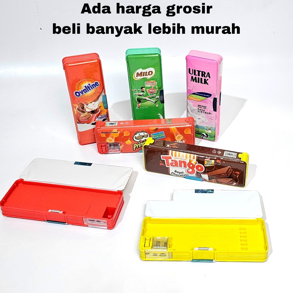 

MJ Kotak Pensil Magnet PY-1890/91/92 Motif Snack / Tempat Pensil