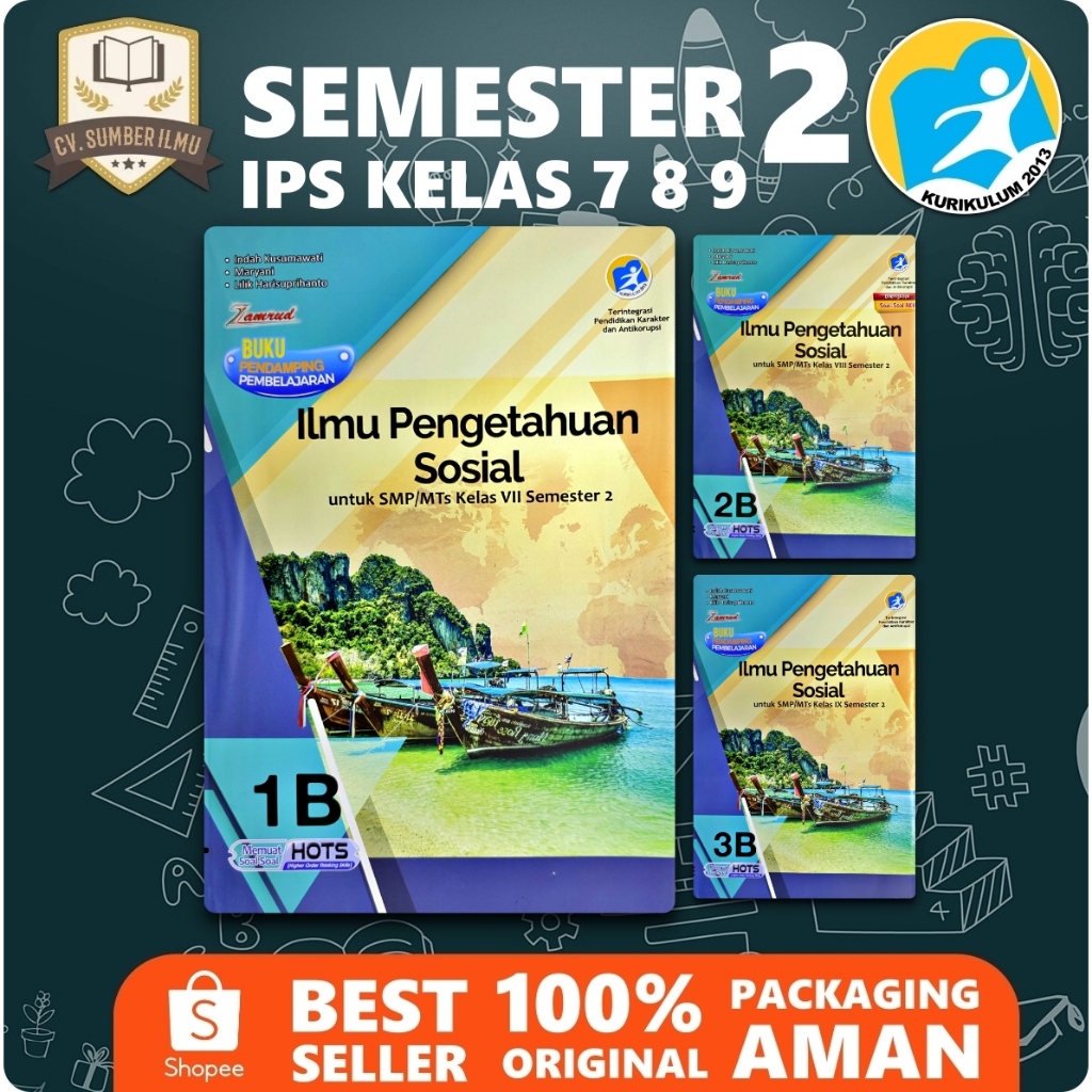 

LKS IPS KELAS 7 8 9 SEMESTER 2 KURIKULUM K13 | Zamrud