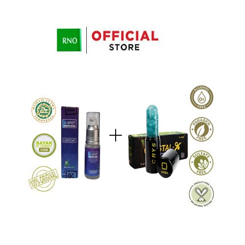 NCX Crystal X Pembersih Area Kewanitaan Obat Keputihan + VSPOT Pelumas Khusus Wanita