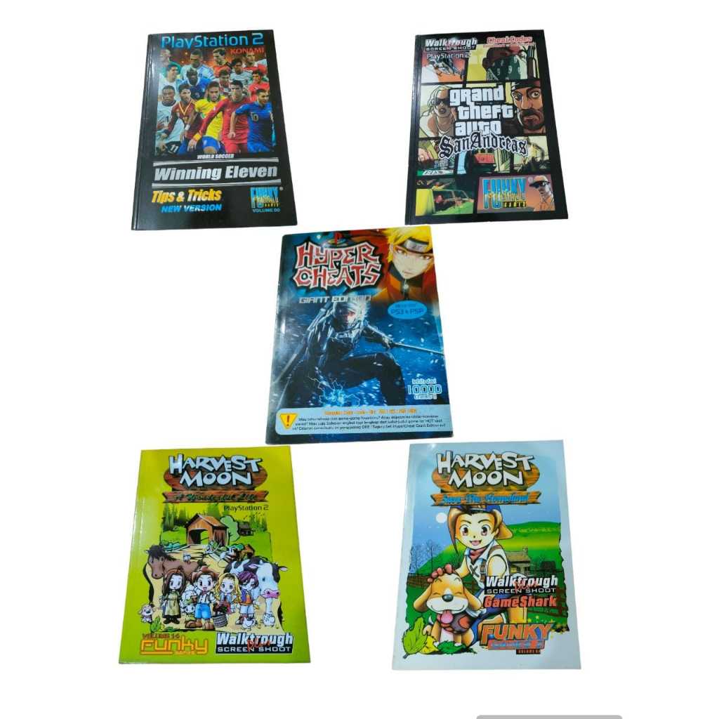 Buku cheat/kode cheat harvesmoon wonderful life,SAVE THE HOMELAND,GTA,WINNING ELEVEN,HYPER CHEAT,