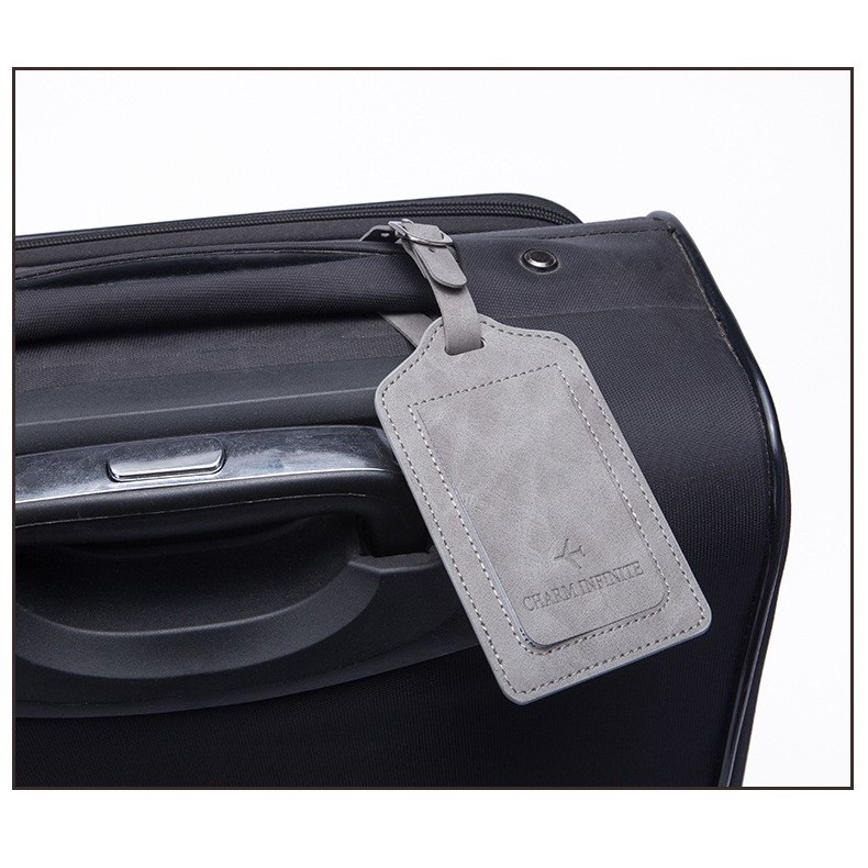 Travel Luggage Tag Label Koper Kulit Penanda Koper J242