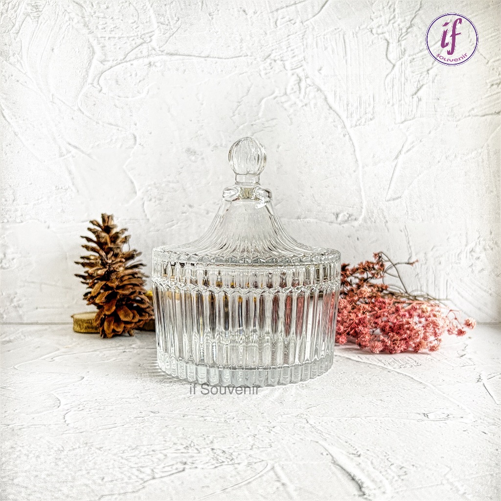 Toples Kristal Permen Kecil Candy Jar Toples Souvenir Kristal Unik Lucu Mewah