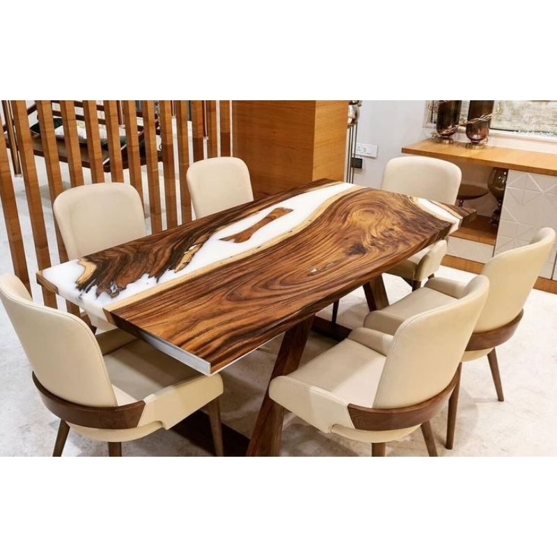 SET MEJA MAKAN RESIN