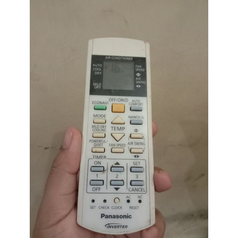 remote AC panasonic inverter bekas hidup