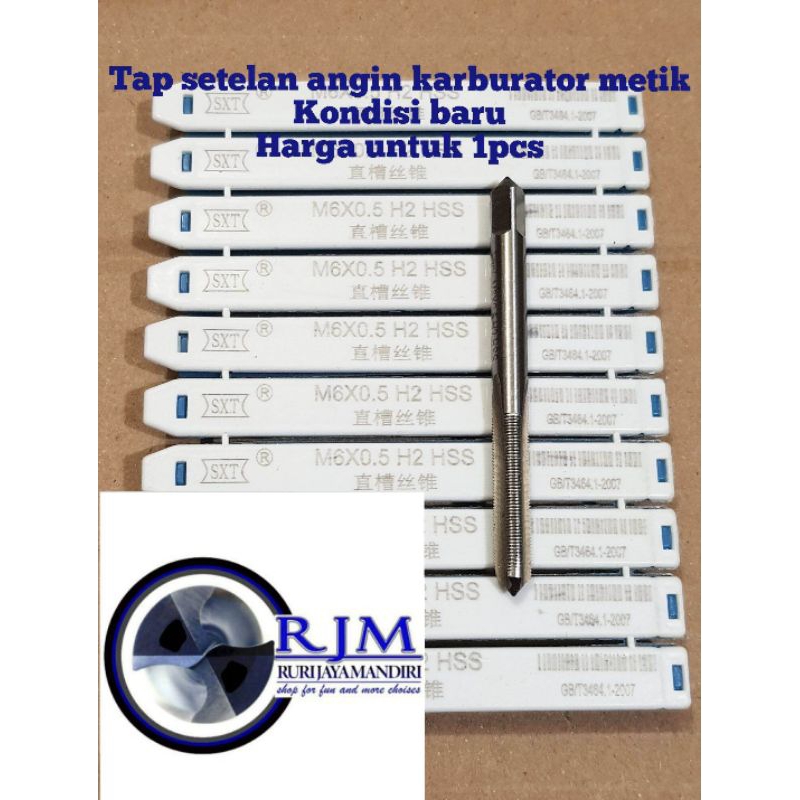 tap hand tap baut setelan angin gas karburator motor metik metic hss baru bukan tap m6x1.0