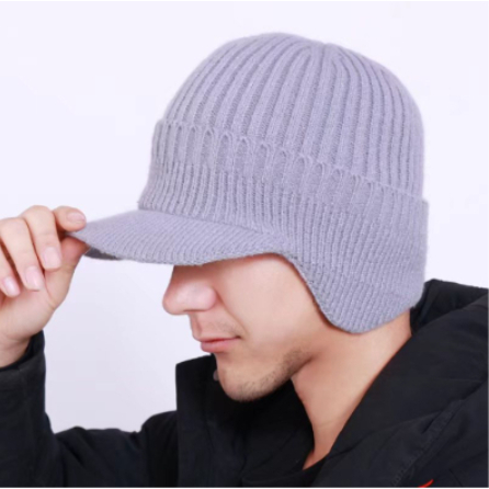 Topi Kupluk Rajut Winter Knitted Pria Import
