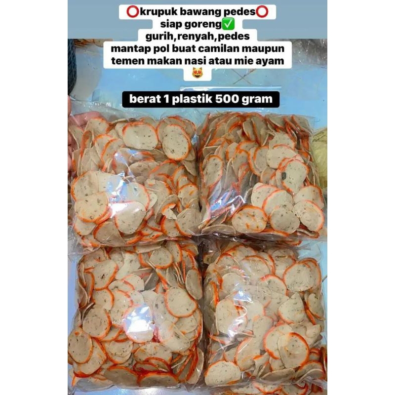 

krecek bawang pedas 500 gram