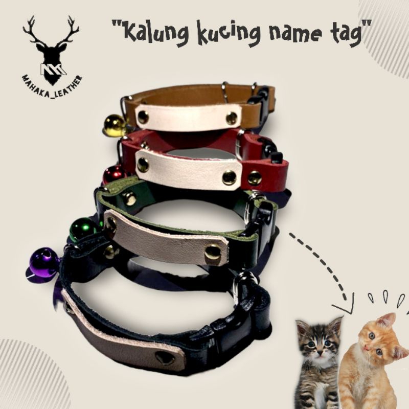 Kalung Kucing Custom Nama Murah / Aksesoris Hewan peliharaan / Kalung kucing / Kalung Anjing