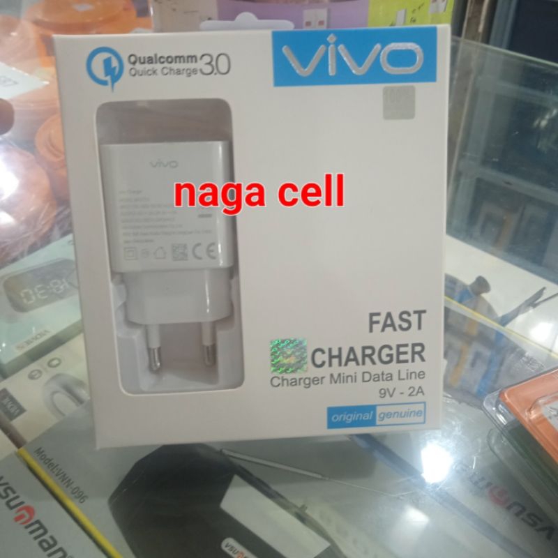 CHARGER CASAN CAS MICRO USB ORI VIVO V5 S1-Y17-Y12-V15 PRO Z1 PRO FASTCHARGING 3.0A UNIVERSAL
