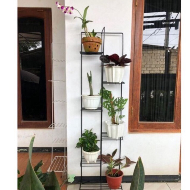 RAK BUNGA SUSUN 6 DAN 5 / STANDING POT BESI / RAK TANAMAN HIAS