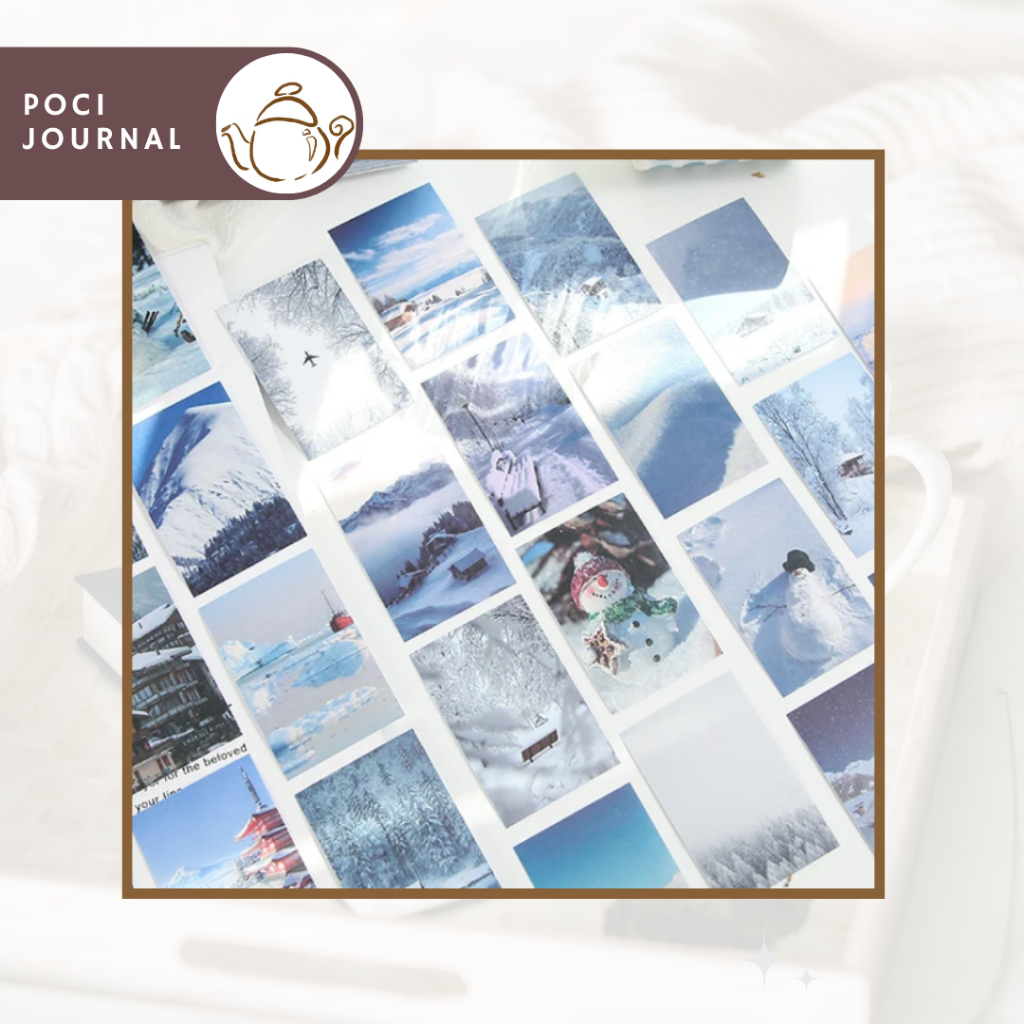 

Stiker Buku [50pcs] Scenery Series Journal/Bujo/Planner/Scrapbook/estetik/Stiker Lucu/Stickerestetik