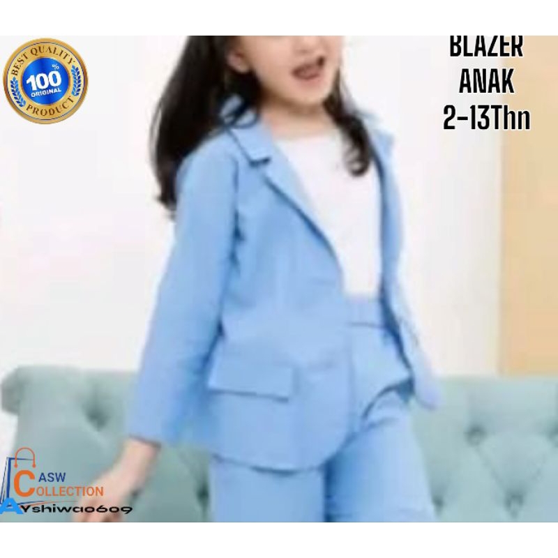 Jas Blazer Anak perempuan umur 2-13Thn | Blazer Anak /Blazer Wisuda Anak