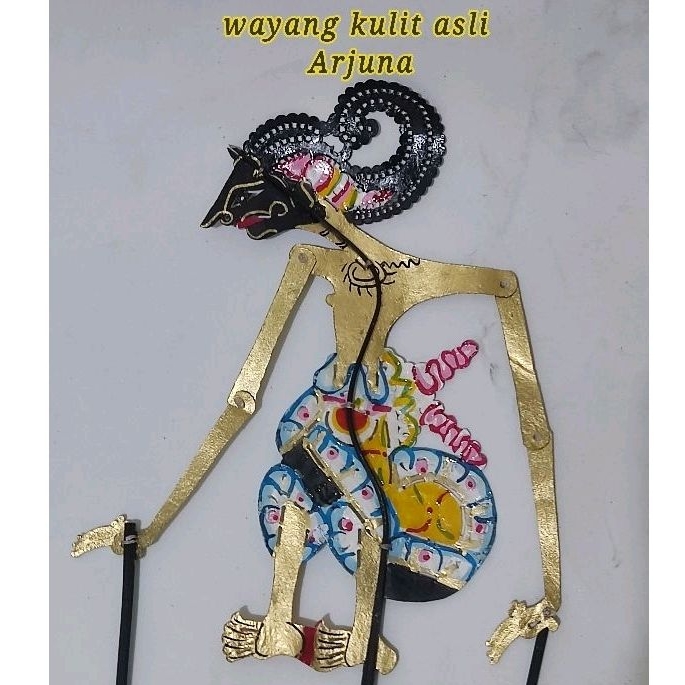 wayang kulit asli karakter arjuna