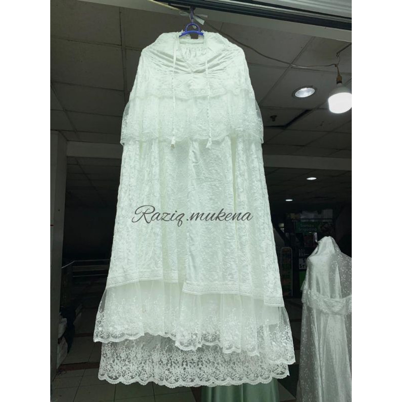 Mukena Dewasa Sutra Paris Mukena Mewah Renda Tille Ori Susun Besar Premium
