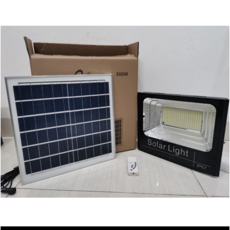 Lampu Tenaga Surya 300 Watt Fleco lampu solar panel