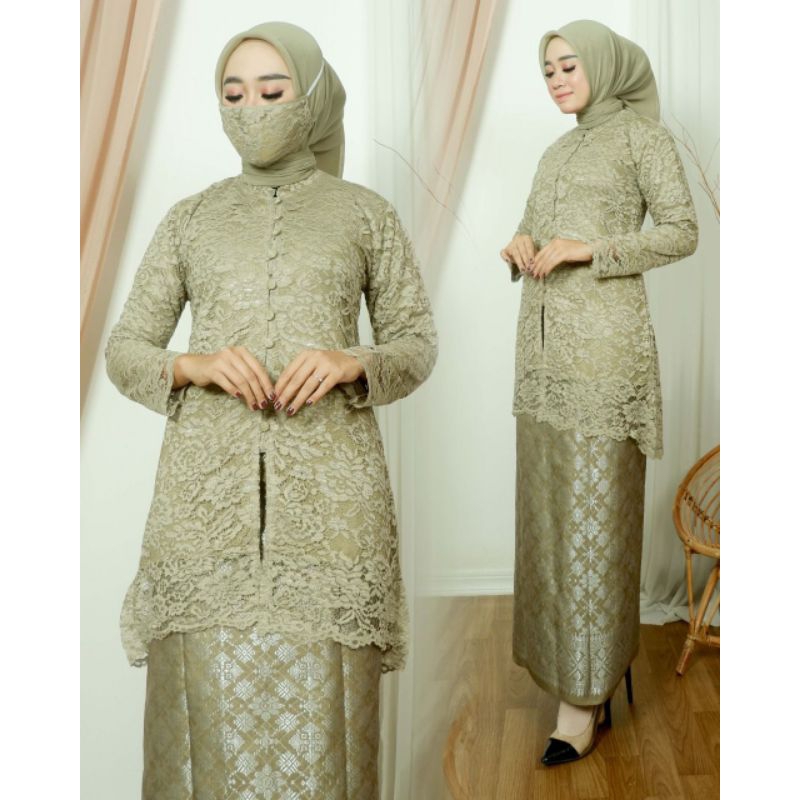 kebaya kurung kancing/baju tunik kancing/baju ibu besan/kebaya modern/kebaya nikahan/kebaya kondanga