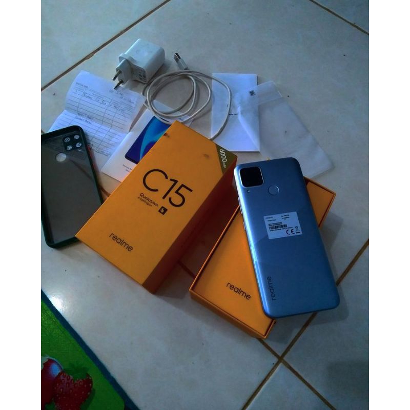 Realme C15 ram 4/64 GB Second Fulset