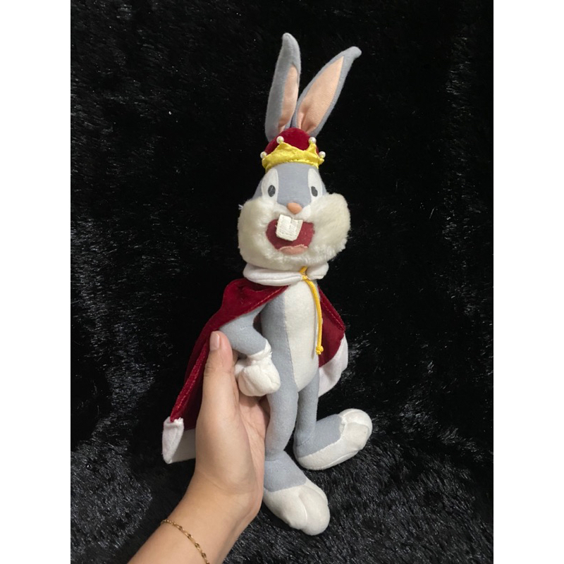 Boneka Looney Tunes Karakter King Bugs Bunny Size 30cm Original / Boneka Bugs Bunny Original / Bonek