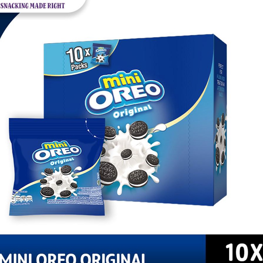 

NYYZ8342 Free Ongkir Mini Oreo Biskuit Original Pcs 20.4g Untuk Traveling X 10