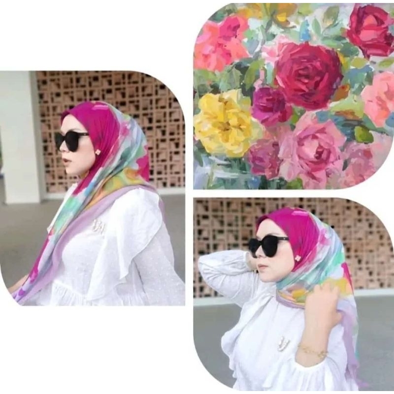 (part 3) segiempat motif✅hijab voal✅deenay kw✅baniescoop kw✅voal premium terbaru