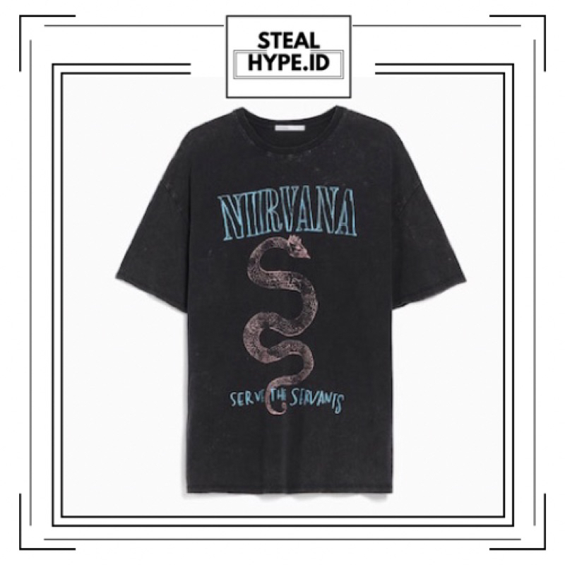 T-SHIRT NIRVANA BERSHKA ORIGINAL 100% / T SHIRT BERSHKA