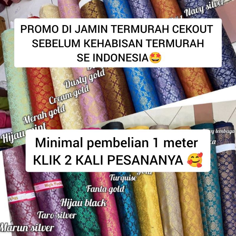 Bahan Palembang/Songket Palembang/Kain Songket/Songket Semi Tenun/Songket Mesin
