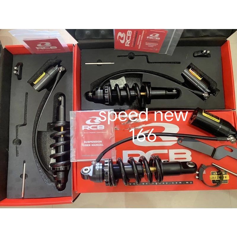 shock monoshock rcb belakang satria Fu150-fU injeksi rcb DB 2line black series pnp