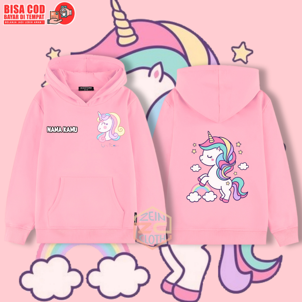 Sweater Hoodie Anak Unicorn / Jaket Hoodie Anak Unicorn