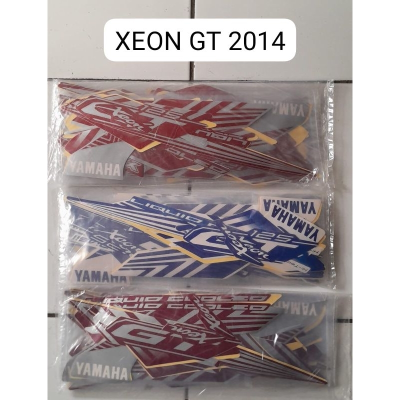 striping Xeon GT 2014 ori stiker Yamaha Xeon GT full body 125 Xeon