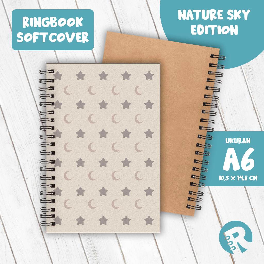

Ringbook Softcover A6 Buku Catatan Garis/Polos Tema Nature Sky Part 1