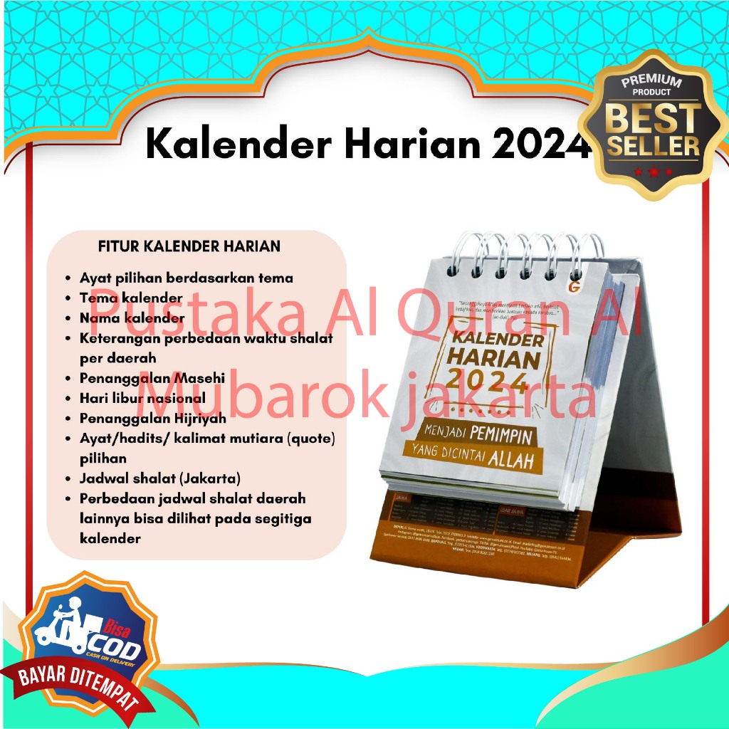 

Kalender Islami Kalender Meja Tahun 2024 -Menjadi Pemimpin Yang Di Cintai Allah (Gema Insani) Murah Aesthetic
