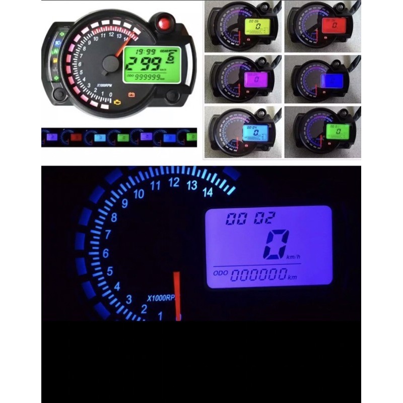 Speedometer Digital Led Koso RX2N Kilometer Koso RX2n Digital Universal