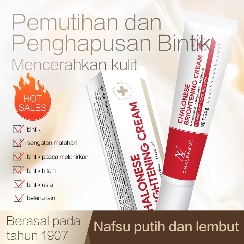 PROMO CHALONESE BPOM CREAM WHITENING AND FRECKLE REMOVAL WAJAH PENGHILANG FLEK HITAM CREAM WHITENING