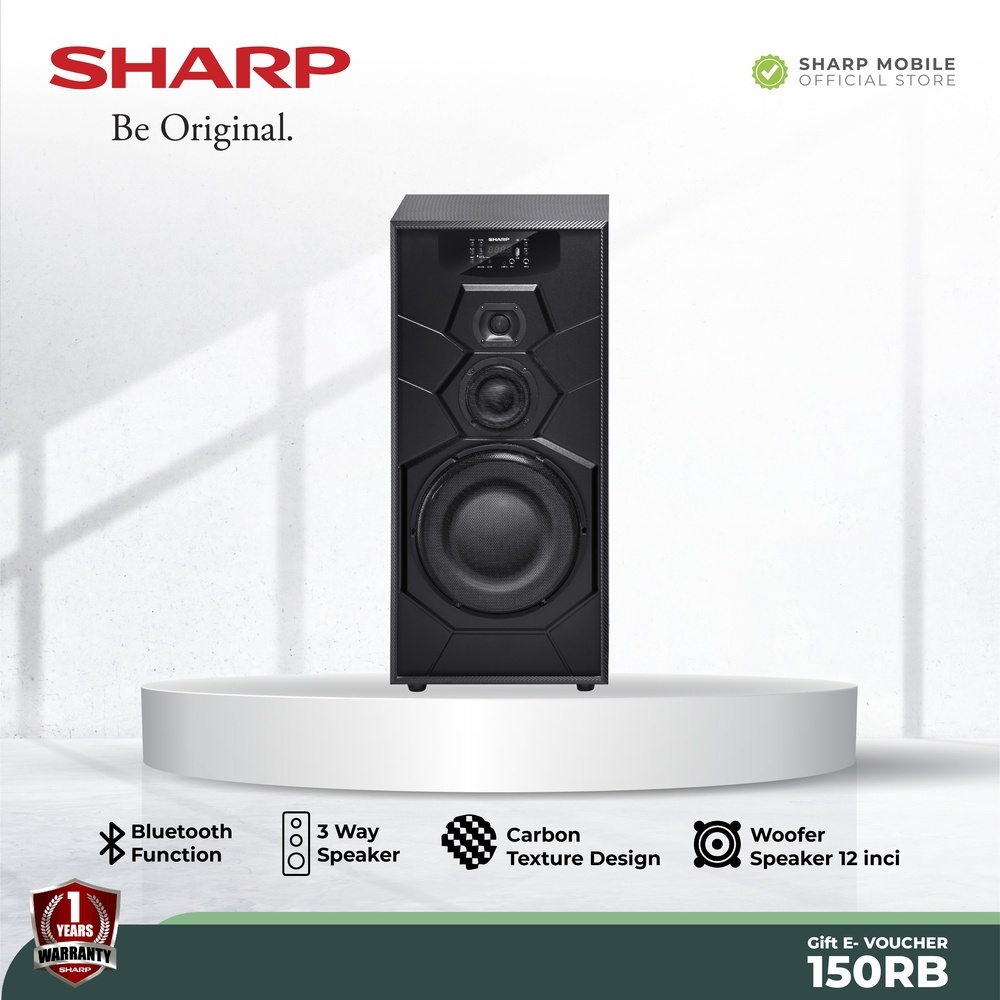 Speaker Active Sharp-12 Inch CBOX-D1280CB - Garansi Resmi